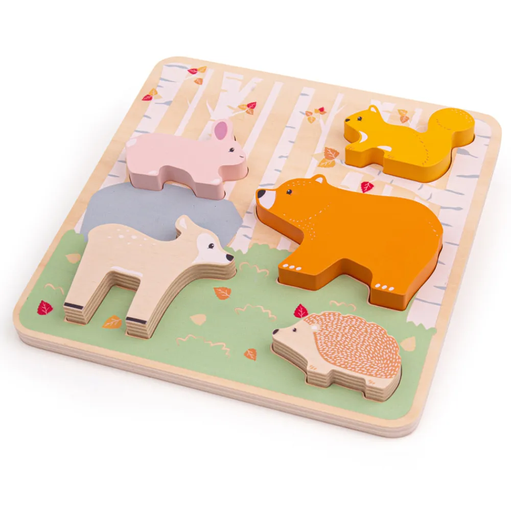 aaa__woodlands_chunky_puz_0.webp Sale AAA 100% Woodlands Chunky Puzzle Wooden Puzzles And Activity Toys | Children's Wooden Puzzles