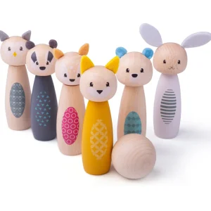 Hot AAA Certified Animal Skittles Wooden Puzzles And Activity Toys | Wooden Animal Toys