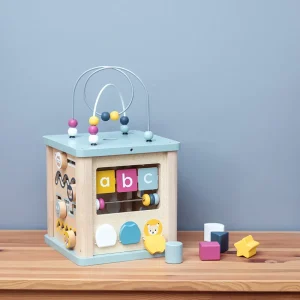 Fashion Activity Cube -100% responsibly sourced wood Wooden Puzzles And Activity Toys | Traditional Wooden Toys