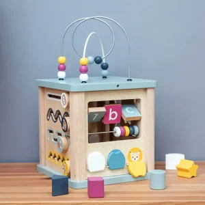 Fashion Activity Cube -100% responsibly sourced wood Wooden Puzzles And Activity Toys | Traditional Wooden Toys
