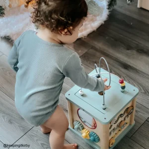 Fashion Activity Cube -100% responsibly sourced wood Wooden Puzzles And Activity Toys | Traditional Wooden Toys