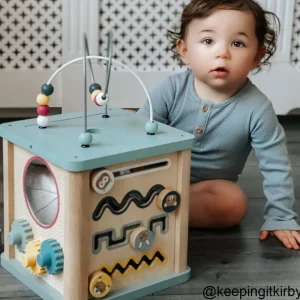 Fashion Activity Cube -100% responsibly sourced wood Wooden Puzzles And Activity Toys | Traditional Wooden Toys
