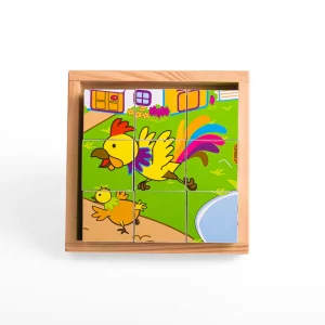Hot Animal Cube Puzzle Wooden Puzzles And Activity Toys | Children's Wooden Puzzles