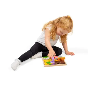 Outlet Animal Lock-A-Block Wooden Puzzles And Activity Toys | Traditional Wooden Toys