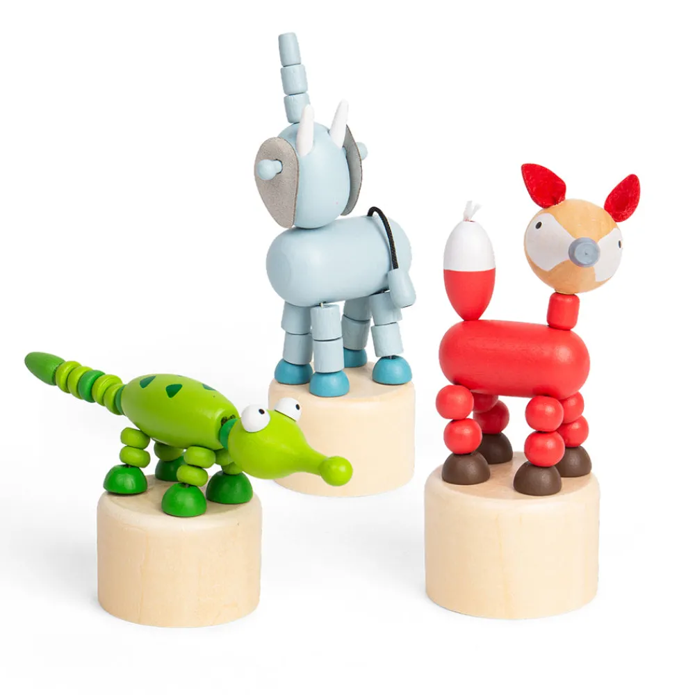 animal_push_ups__elephant_0-1.webp Sale Animal Push Ups – Elephant, Croc, Fox Traditional Wooden Toys | Wooden Push And Pull Along Toys