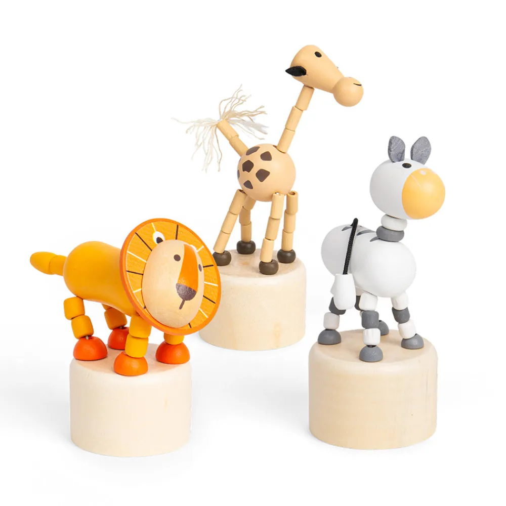 animal_push_ups__elephant_0.webp Sale Animal Push Ups – Elephant, Croc, Fox Traditional Wooden Toys | Wooden Push And Pull Along Toys