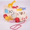 New Animal Shape Lorry Wooden Animal Toys | Wooden Push And Pull Along Toys