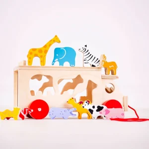 New Animal Shape Lorry Wooden Animal Toys | Wooden Push And Pull Along Toys