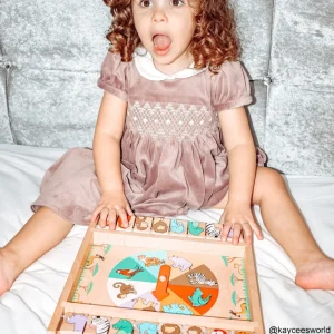 Clearance Animal Shut the Box Traditional Wooden Games