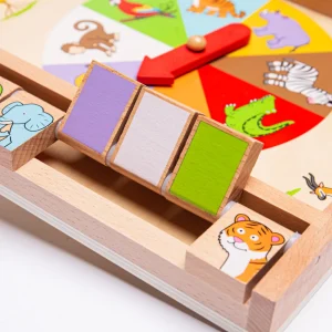 Clearance Animal Shut the Box Traditional Wooden Games
