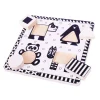 Fashion Animals Black and White Puzzle Wooden Puzzles And Activity Toys | Children's Wooden Puzzles