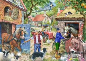 Clearance Appletree Lane – 1000 Piece Jigsaw Puzzle Children's Wooden Puzzles