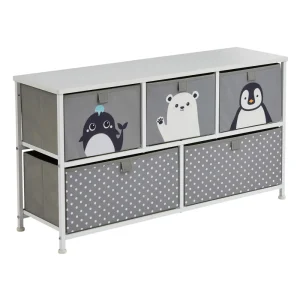Online Arctic 5 Drawer Kids Storage Chest Kids Kid’s Furniture