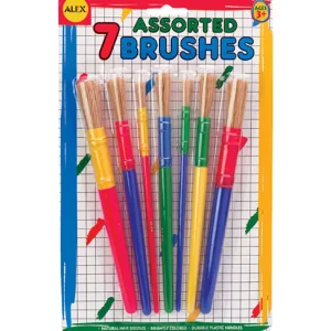 Sale 7 Assorted Paint Brush Set by Alex Kids Arts And Crafts Sets For Kids