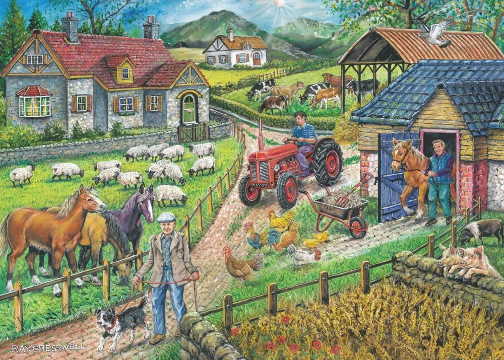 barley_mow_farm__big__pie_0.webp Best Barley Mow Farm – BIG 250 Piece Jigsaw Puzzle Children's Wooden Puzzles