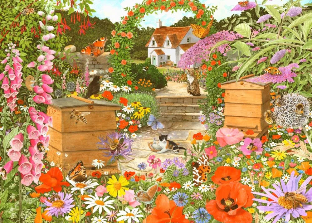 bee_happy___piece_jigsaw__0.webp Best Bee Happy – 1000 Piece Jigsaw Puzzle Children's Wooden Puzzles