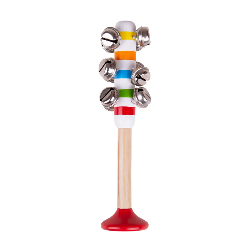 bell_stick_red_0.webp Fashion Bell Stick (Red) Traditional Wooden Toys | Gifts For 5 Yr Olds
