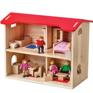Discount Bigjigs Complete Dolls House Wooden Doll’s Houses | Toys For 4 Year Olds