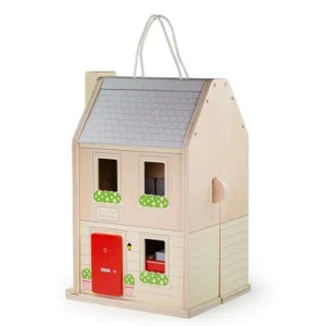 Discount Bigjigs Folding Dolls House Set Wooden Doll’s Houses | Activity Toys & Games