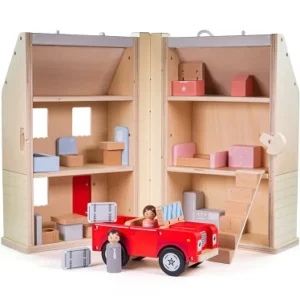 Discount Bigjigs Folding Dolls House Set Wooden Doll’s Houses | Activity Toys & Games