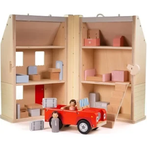 Discount Bigjigs Folding Dolls House Set Wooden Doll’s Houses | Activity Toys & Games