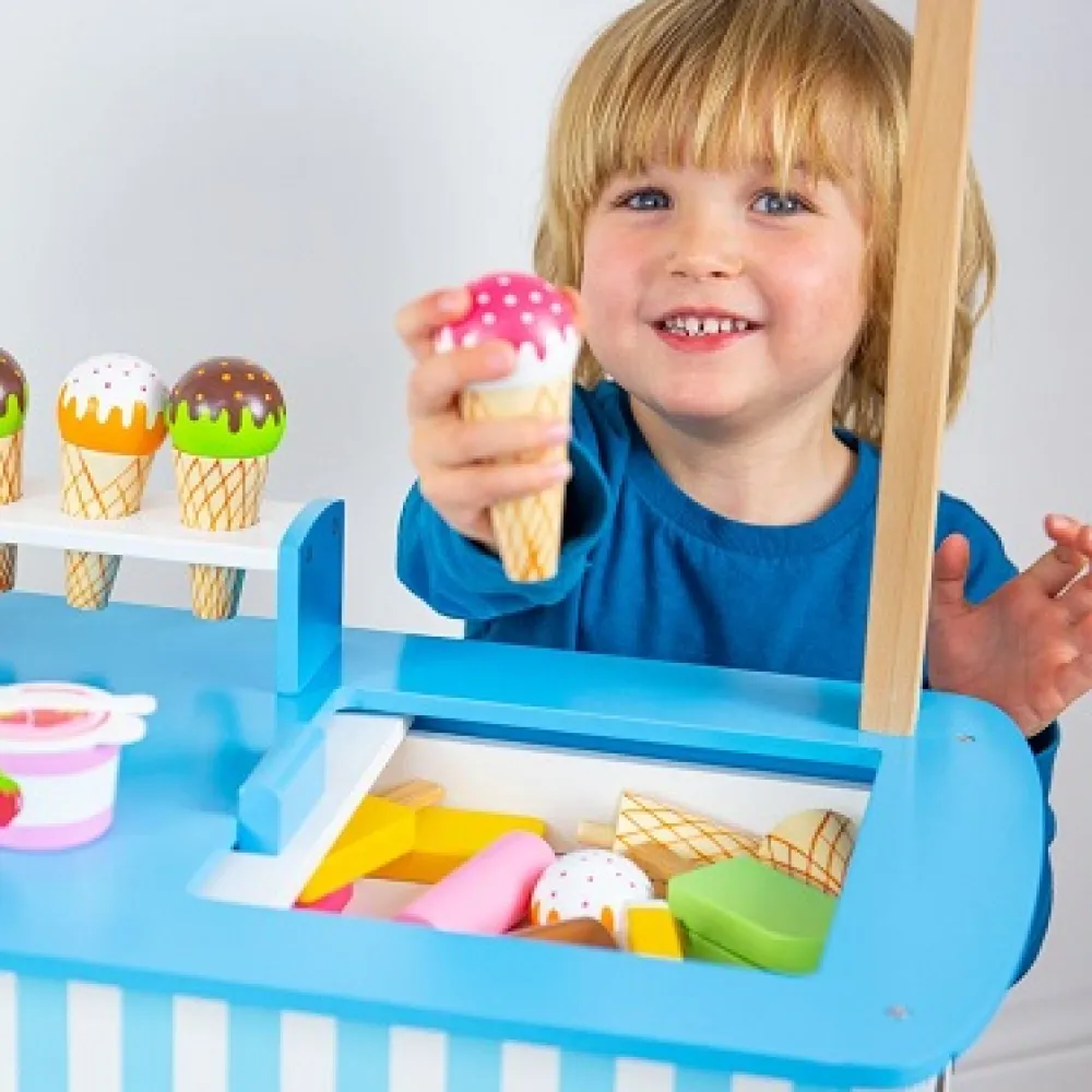 bigjigs_ice_cream_cart_3.webp Discount Bigjigs Ice Cream Cart Play Shop Cook And Share | Shopping Role Play