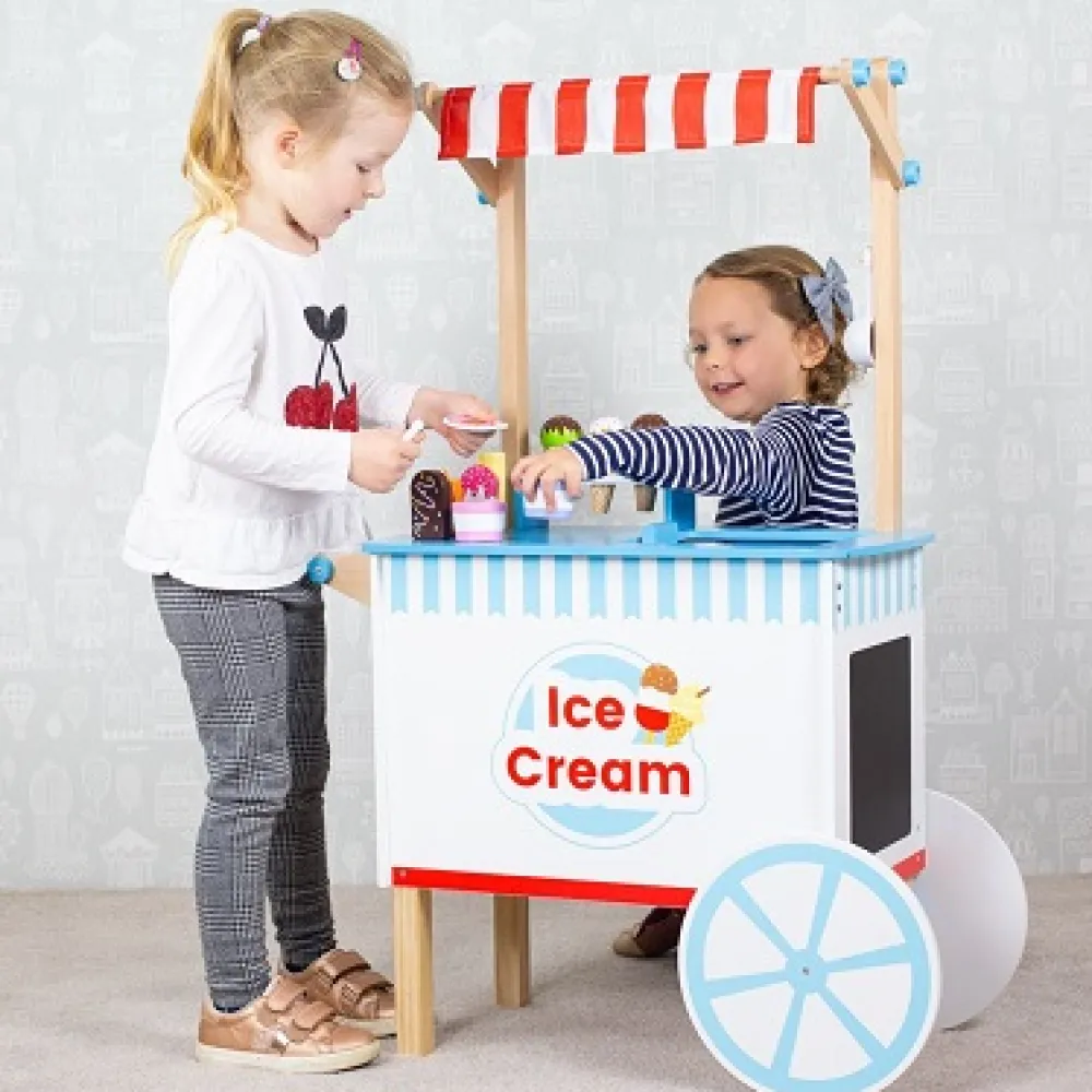 bigjigs_ice_cream_cart_4.webp Discount Bigjigs Ice Cream Cart Play Shop Cook And Share | Shopping Role Play