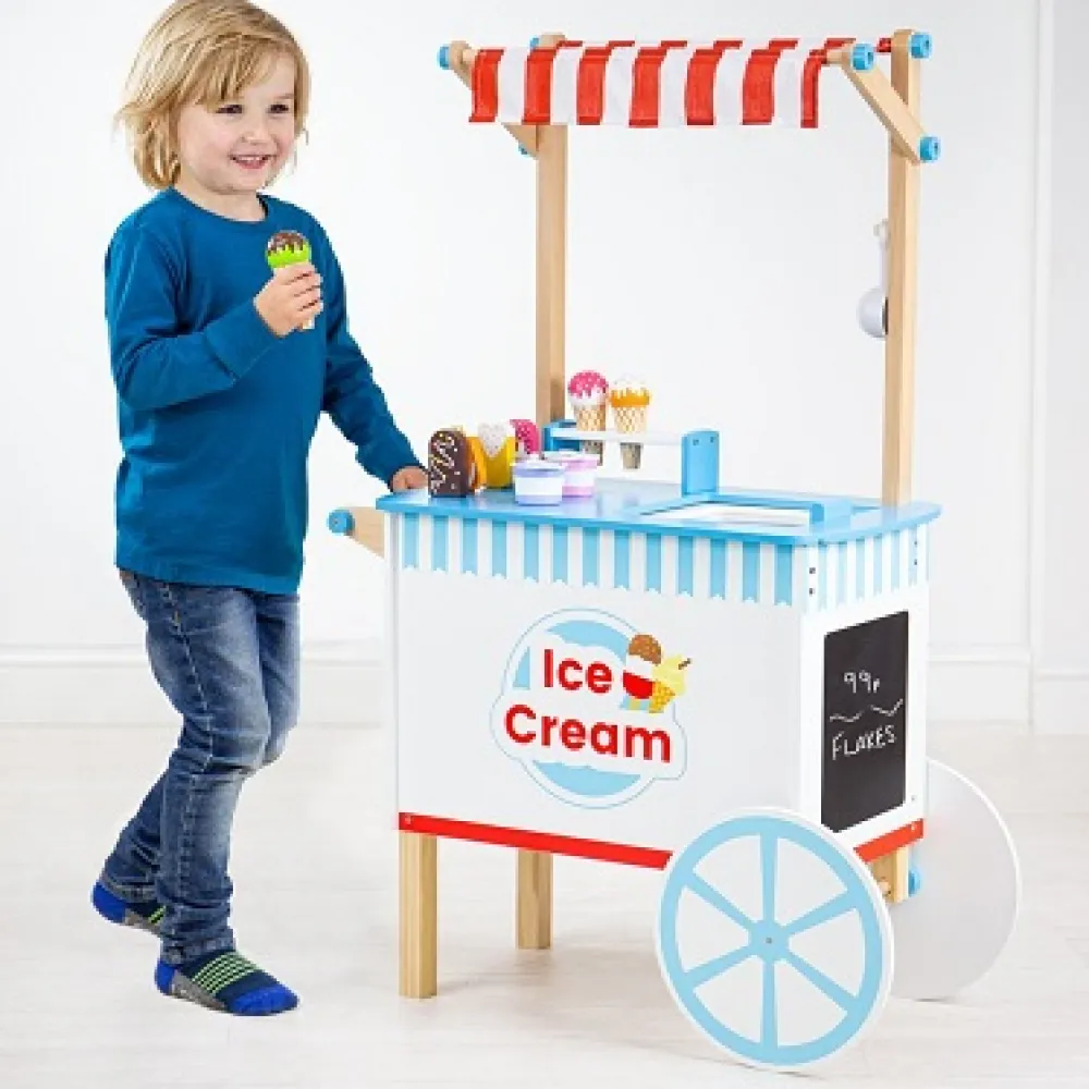 bigjigs_ice_cream_cart_5.webp Discount Bigjigs Ice Cream Cart Play Shop Cook And Share | Shopping Role Play