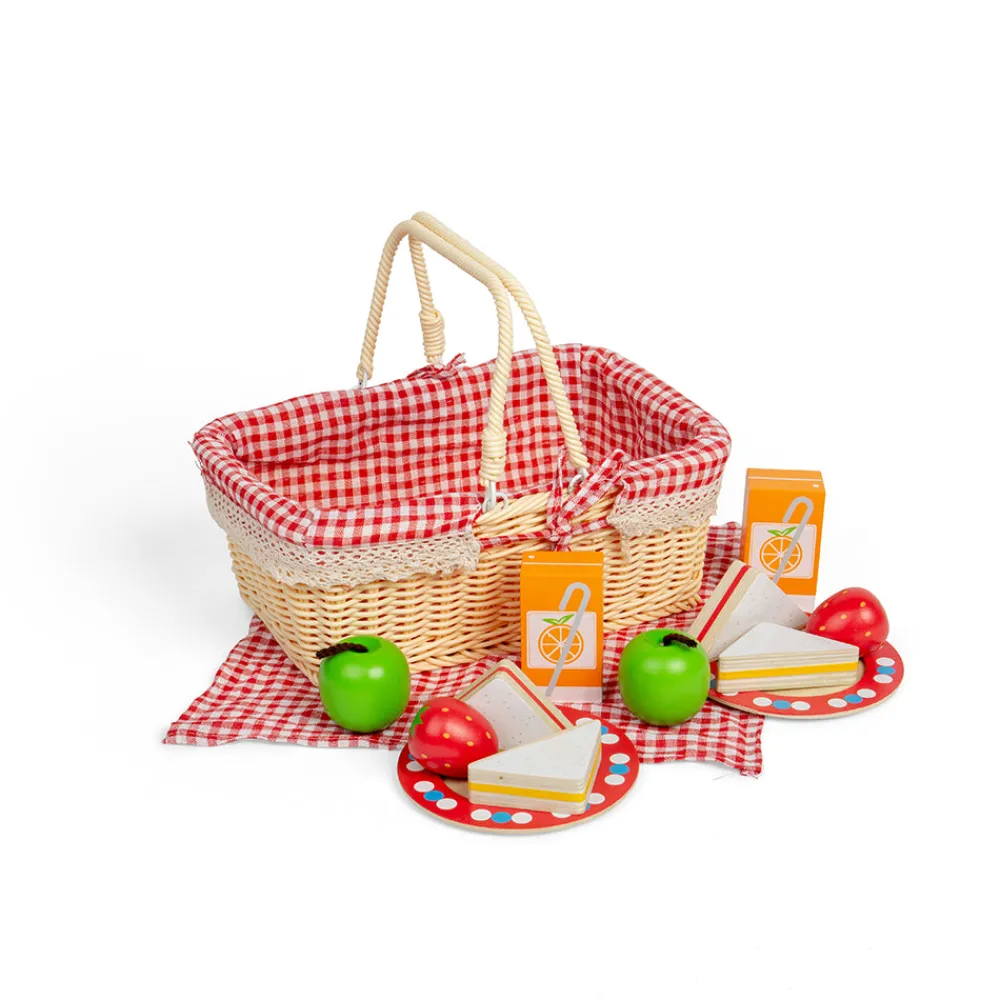 bigjigs_picnic_basket_0.webp Online Bigjigs Picnic Basket Play Shop Cook And Share | Lifestyle & Vocations