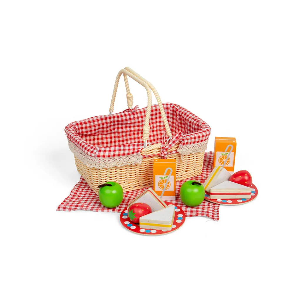 bigjigs_picnic_basket_1.webp Online Bigjigs Picnic Basket Play Shop Cook And Share | Lifestyle & Vocations