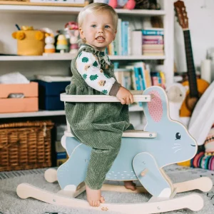 Fashion Bigjigs Rocking Rabbit – 100% responsibly sourced wood Kids Wooden Puzzles And Activity Toys | Traditional Wooden Toys