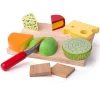 New Cheese Board Set Play Shop Cook And Share | Wooden Toy Food Sets