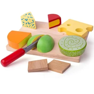 New Cheese Board Set Play Shop Cook And Share | Wooden Toy Food Sets