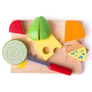 New Cheese Board Set Play Shop Cook And Share | Wooden Toy Food Sets