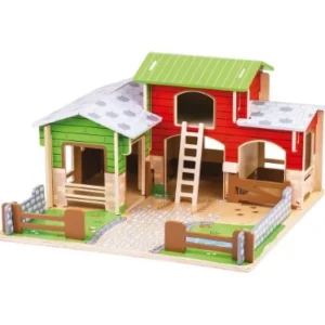 Online Cobblestone Farm Wooden Animal Toys | Wooden Farm Sets & Animal Toys