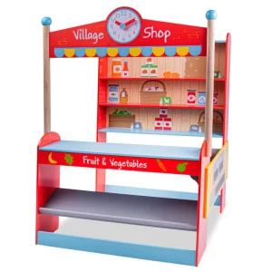 New Bigjigs Village Shop Play Shop Cook And Share | Shopping Role Play