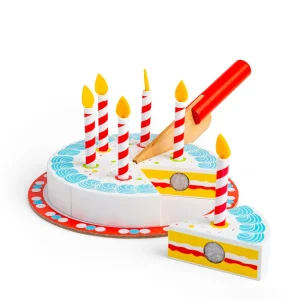 Outlet Birthday Cake Play Shop Cook And Share | Wooden Toy Food Sets
