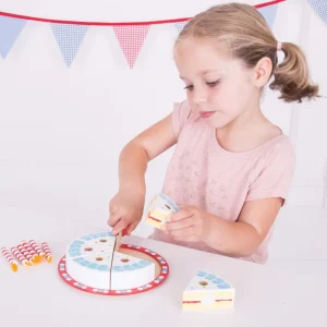 Outlet Birthday Cake Play Shop Cook And Share | Wooden Toy Food Sets