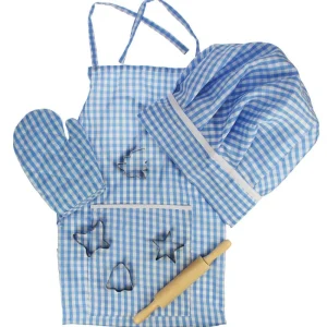 Discount Blue Chef’s Set Wooden Toy Food Sets