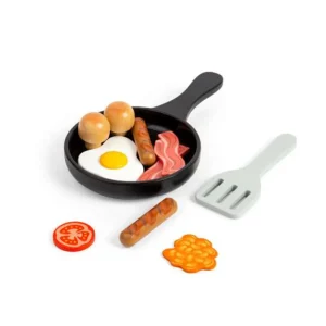 Outlet Breakfast Fry Up Wooden Toy Food Sets | Shopping Role Play