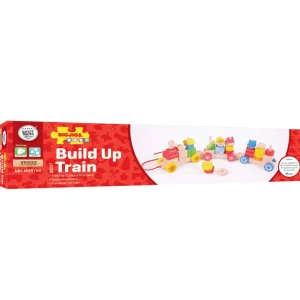 Fashion Build Up Train Bath Toys | Wooden Push And Pull Along Toys