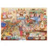 Hot Bulls In A China Shop – 1000 Piece Jigsaw Puzzle Children's Wooden Puzzles