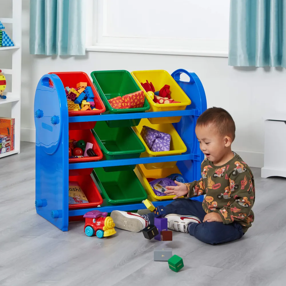 childrens_bin_storage_org_1-1.webp Clearance Children’s 9-Bin Storage Organiser Unit | Toy Storage Kids Kid’s Furniture