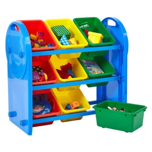 Clearance Children’s 9-Bin Storage Organiser Unit | Toy Storage Kids Kid’s Furniture