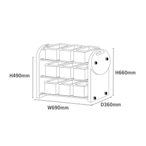 Clearance Children’s 9-Bin Storage Organiser Unit | Toy Storage Kids Kid’s Furniture
