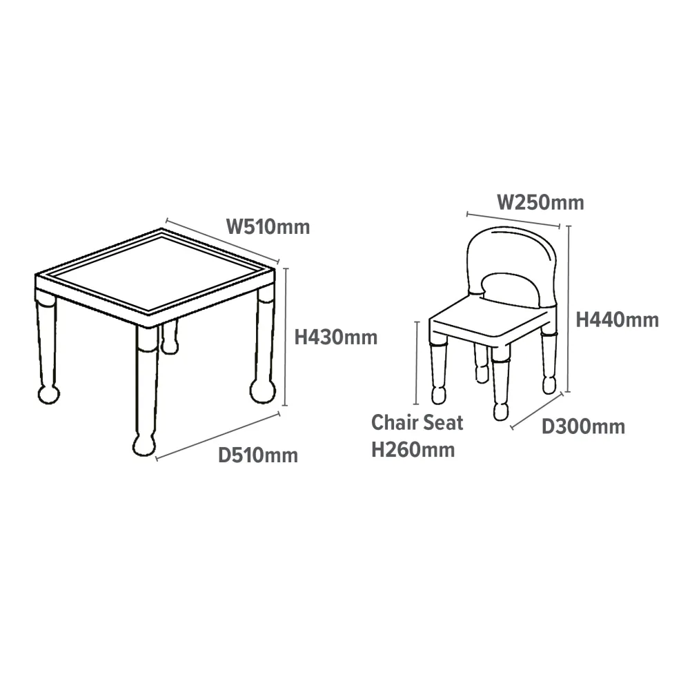 childrens_multicoloured_t_4.webp Hot Children’s Multicoloured Table and 4 Chairs Set Kids Kid’s Furniture