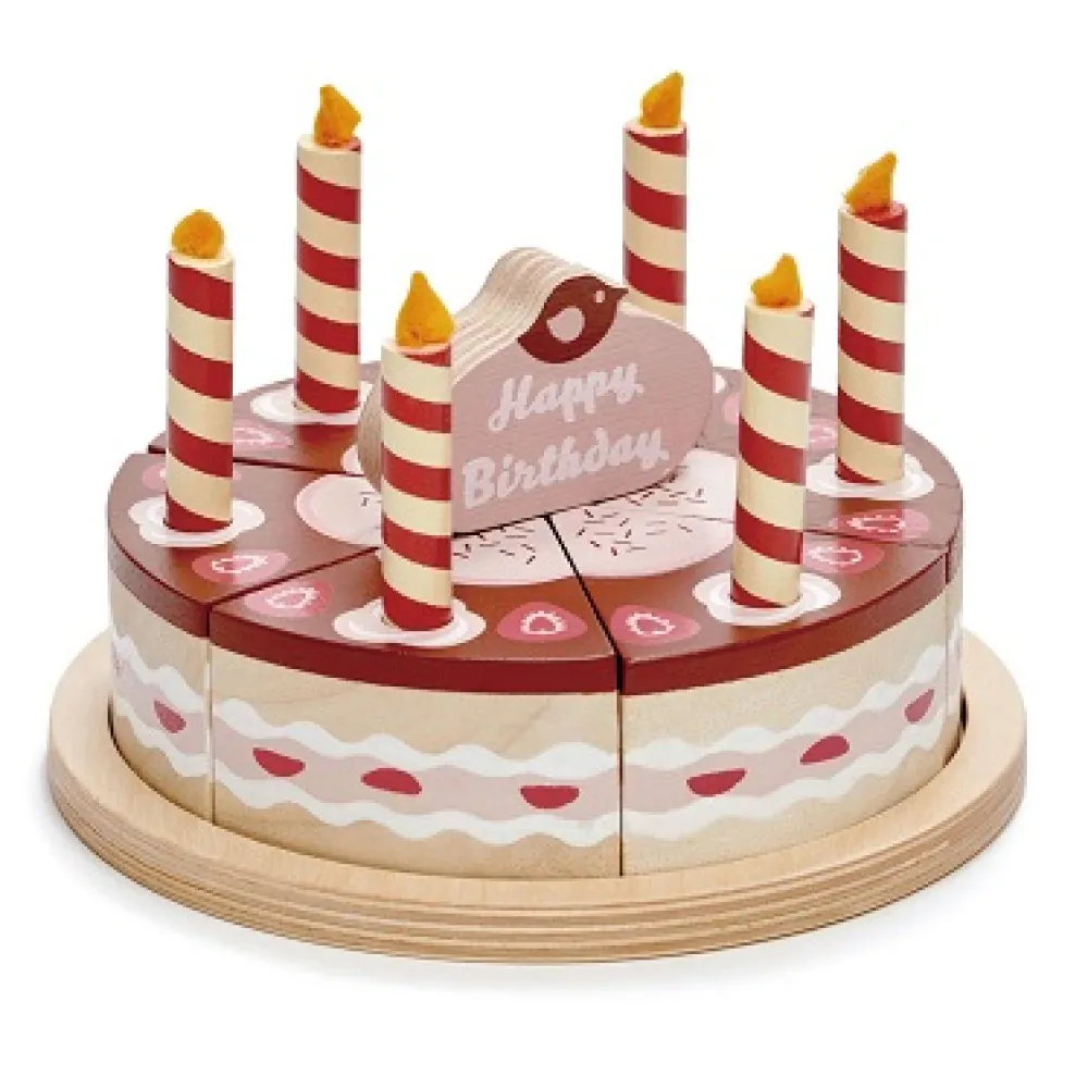 chocolate_birthday_cake_0.webp Sale Chocolate Birthday Cake Wooden Toy Food Sets | Shopping Role Play