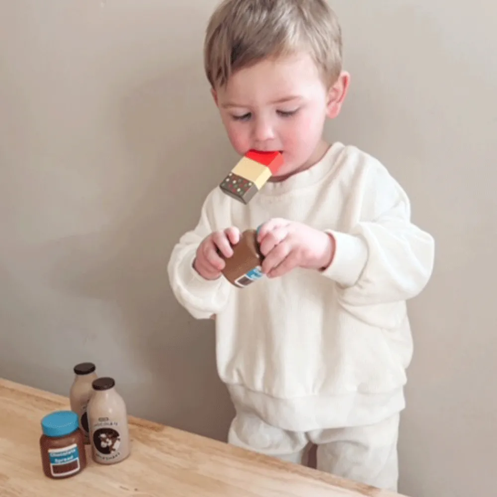 chocolate_milkshake_pack__2.webp Online Chocolate Milkshake (Pack of 2) Play Shop Cook And Share | Wooden Toy Food Sets