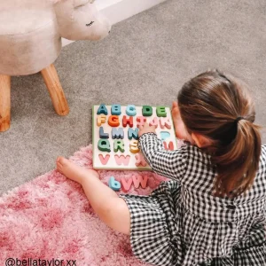 Outlet Chunky Alphabet Puzzle Wooden Puzzles And Activity Toys | Children's Wooden Puzzles