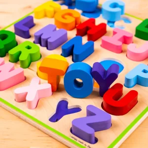 Outlet Chunky Alphabet Puzzle Wooden Puzzles And Activity Toys | Children's Wooden Puzzles